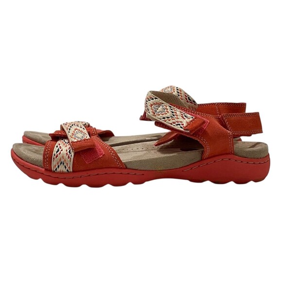 Clarks Amanda Sprint Womens Sandal Coral US Size 6.5 Comfort Ankle Straps - Picture 2 of 6
